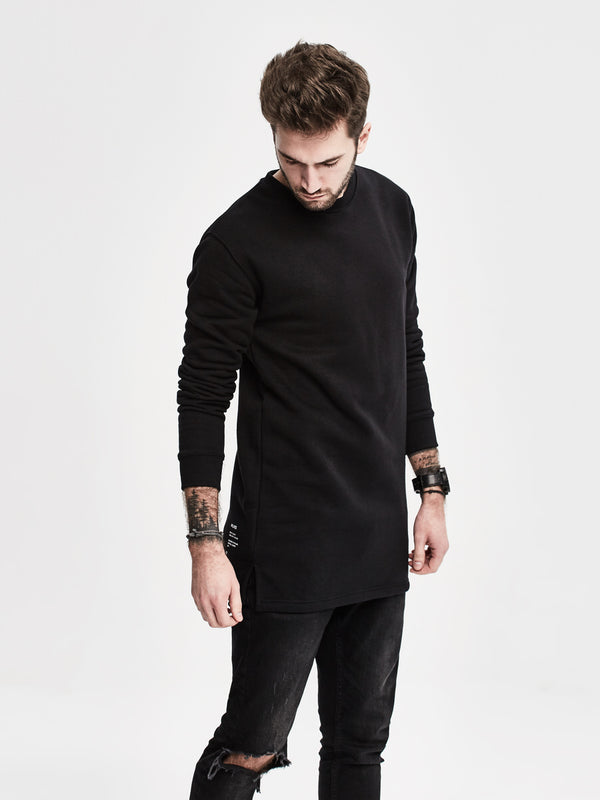 Czarna bluza męska Wolf Crewneck